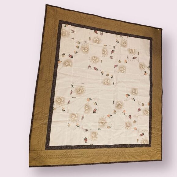 Quilt Throw with Sun and Moon Design - Picture 9 of 11